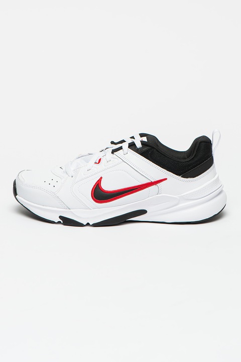 Nike, Defy All Day műbőr sportcipő, Piros, Fehér, Fekete, 11