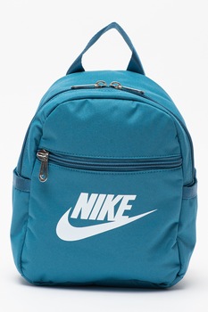 Nike, Rucsac cu imprimeu logo Futura Mini - 6 L, Turcoaz/Alb Nike, Rucsac cu imprimeu logo Futura Mini - 6 L, Turcoaz/Alb