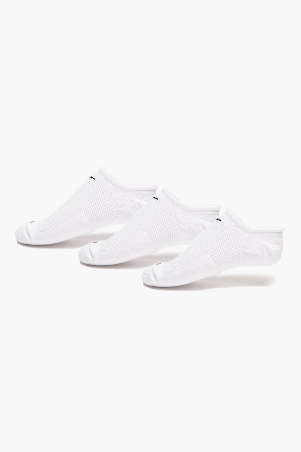 Nike, Set de sosete cu tehnologie Dri Fit pentru antrenament - 3 perechi, Alb