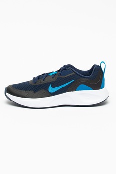 Nike, Pantofi sport de plasa WearAllDay, Albastru inchis/Negru
