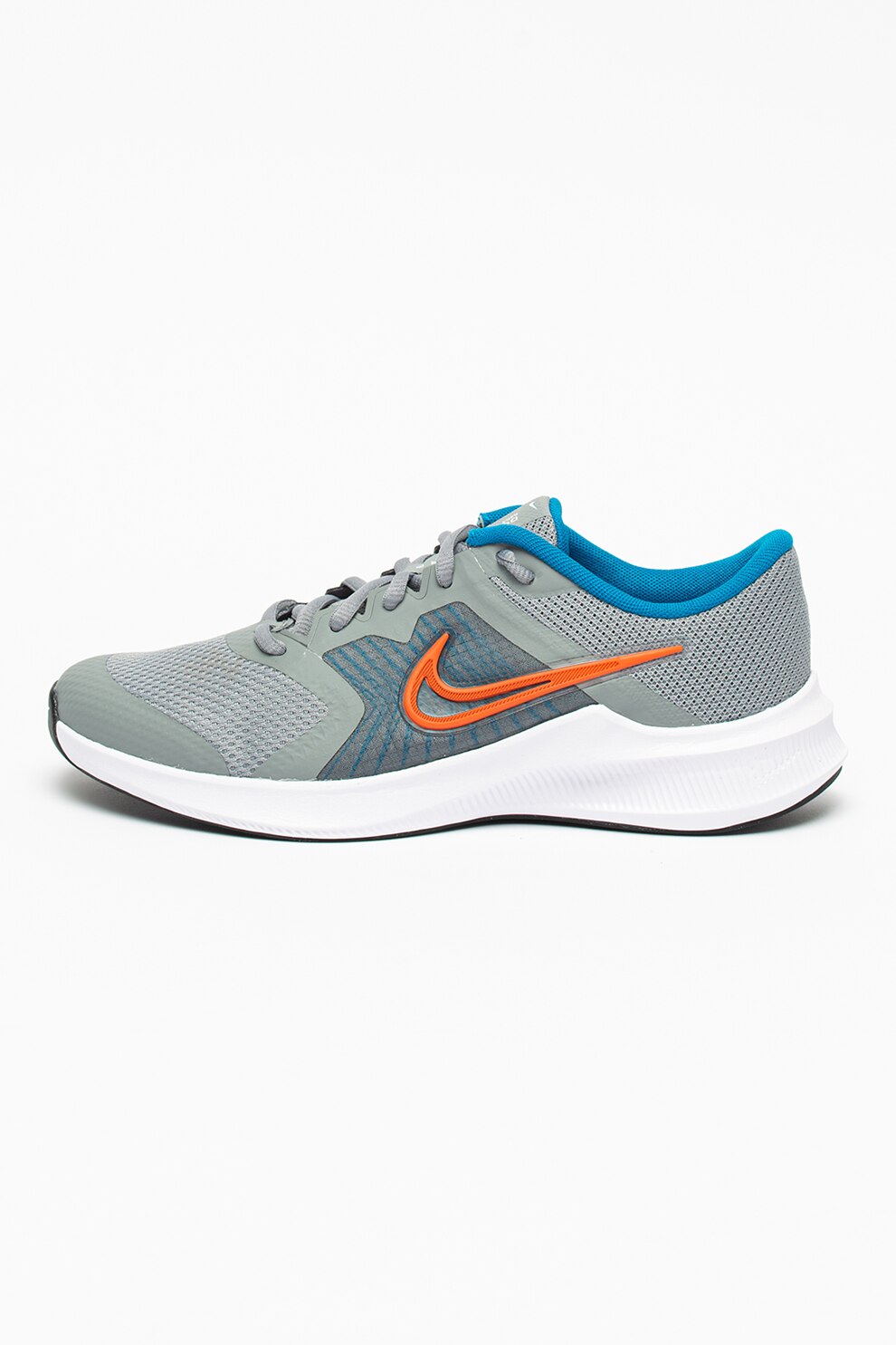 Nike, Pantofi sport low-top pentru alergare Downshifter 11, Gri deschis/Albastru