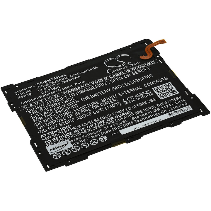Akkumulátor-kompatibilis Samsung Galaxy Tab A 10.5 (2018) / SM-T590 / EB-BT595ABE modell