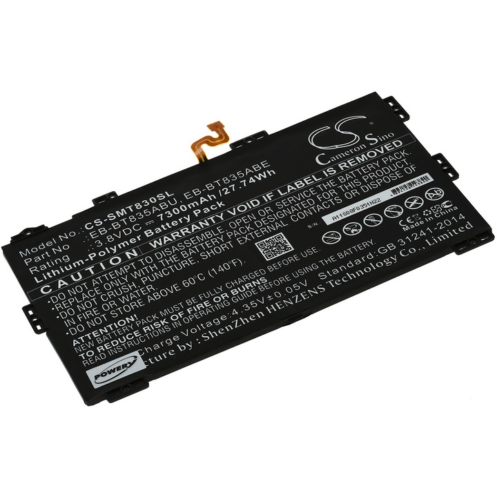 Acumulator compatibil Samsung Galaxy Tab S4 10.5 (2018) / SM-T830 / model EB-BT835ABU