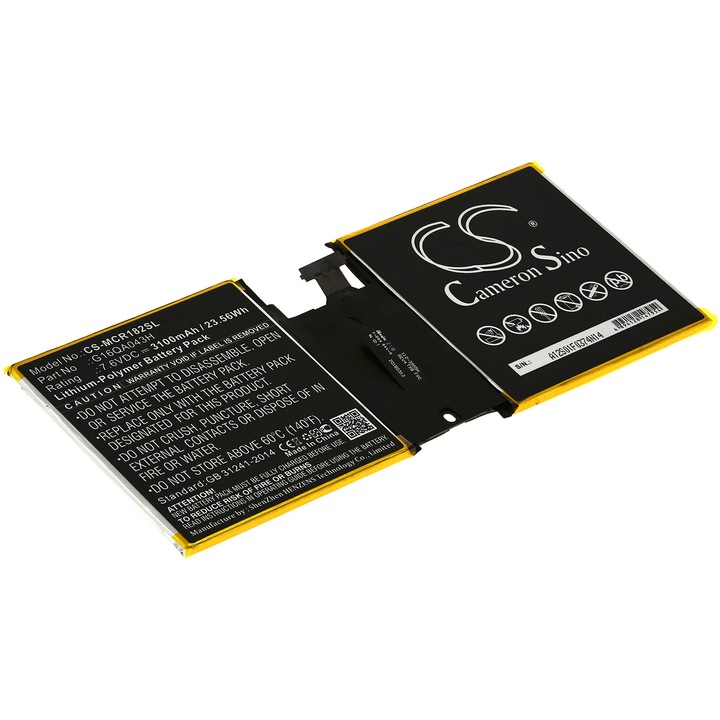 Acumulator compatibil Microsoft Surface Go (1824), 4415Y, model G16QA043H