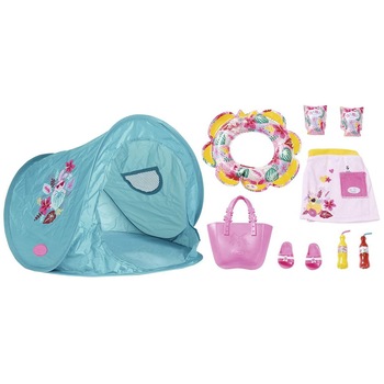 Set Accesorii papusi Baby Born, Holiday Beach Set Accesorii papusi Baby Born, Holiday Beach