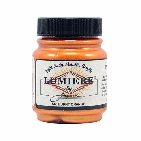 Vopsea pentru materiale textile Jacquard Lumiere, 67 ml, Burnt Orange