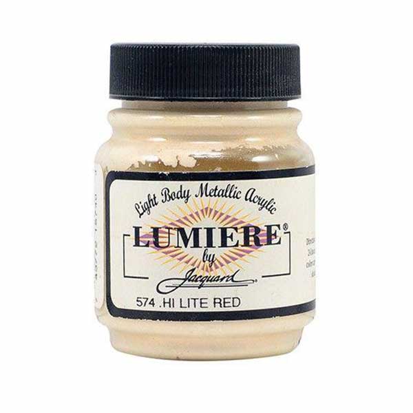 Vopsea pentru materiale textile Jacquard Lumiere, 67 ml, Hi-Lite Red