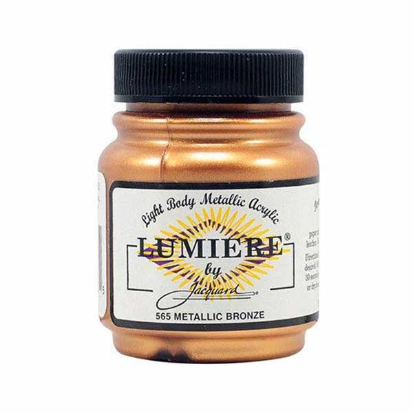 Vopsea pentru materiale textile Jacquard Lumiere, 67 ml, Metallic Bronze