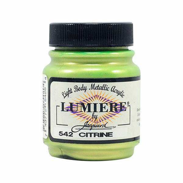 Vopsea pentru materiale textile Jacquard Lumiere, 67 ml, Citrine