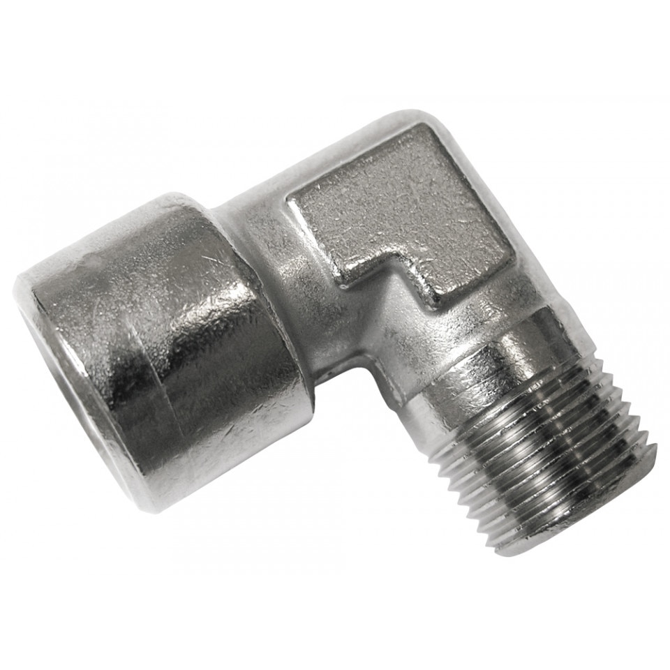 Conector tip L otel cu filet de 1/2