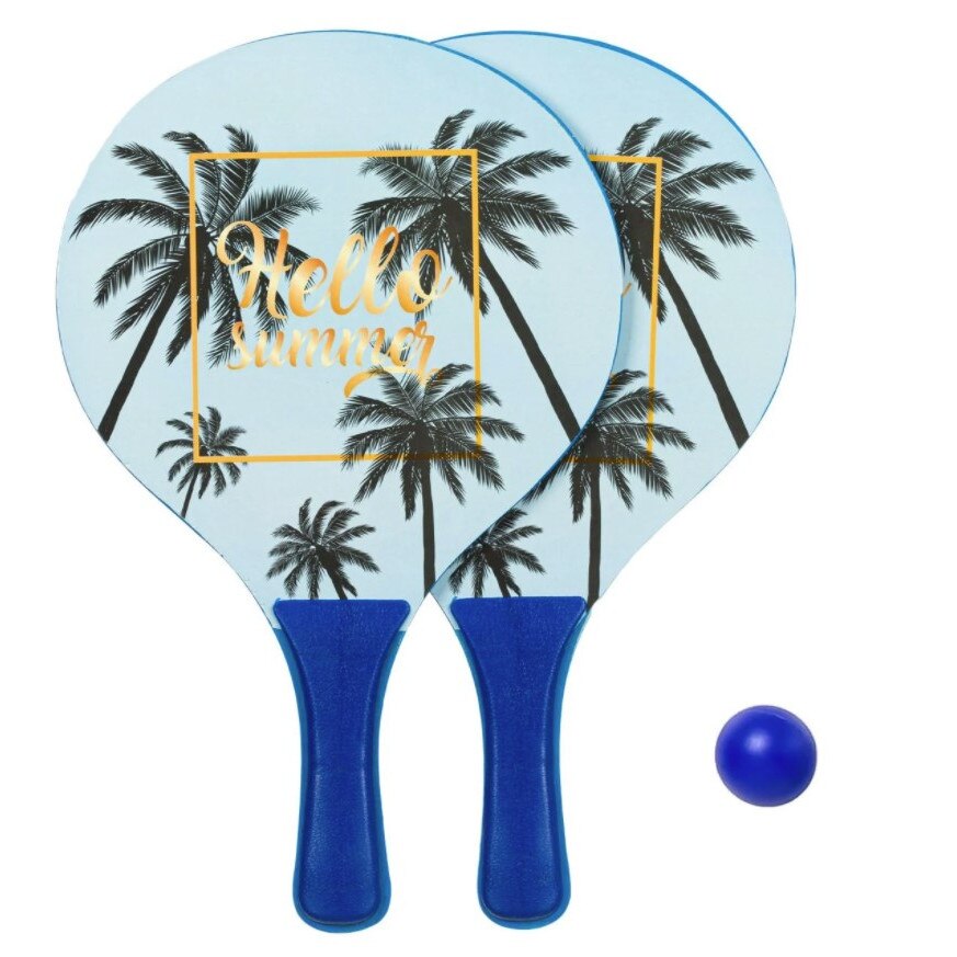 Set 2 rachete si minge, Zola, catchball, model palmieri hello summer