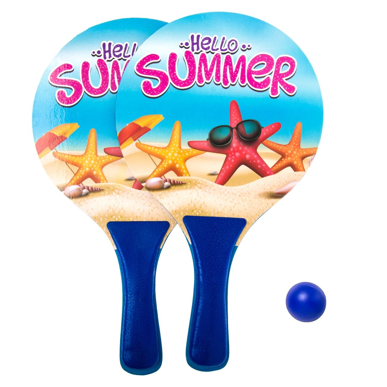 Set 2 rachete si minge, Zola, catchball, stele de mare, hello summer