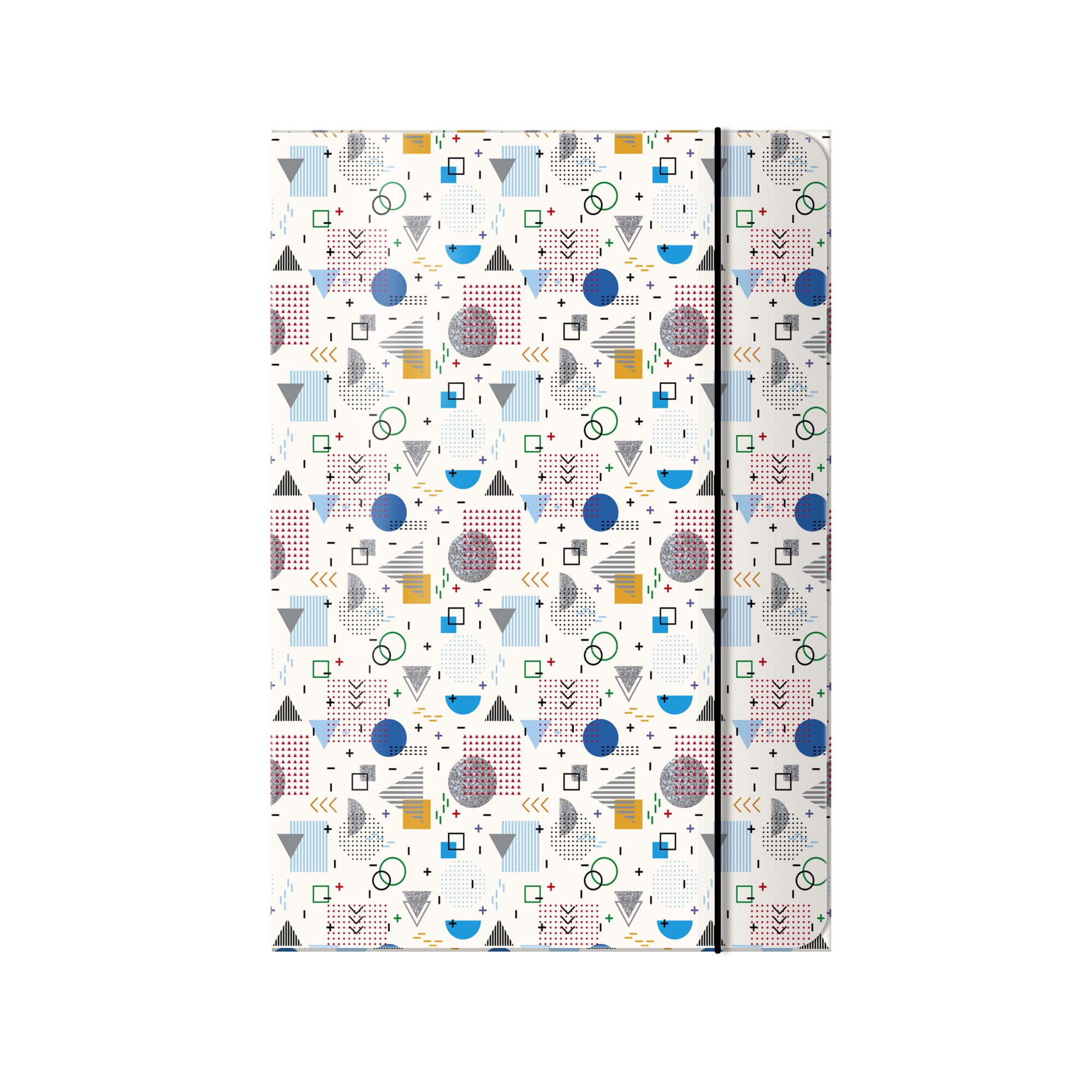 Mapa A4 carton plastifiat lucios, cu elastic, Geometries