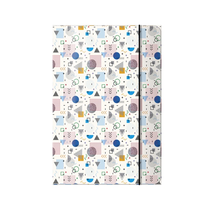 Mapa din Carton Laminat cu Elastic, Model Geometries