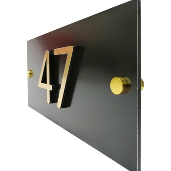 Placuta numar casa personalizabila Relief Design, din aluminiu compozit, plexiglas si ABS, 250 x 120 x 30 mm Placuta numar casa personalizabila Relief Design, din aluminiu compozit, plexiglas si ABS, 250 x 120 x 30 mm