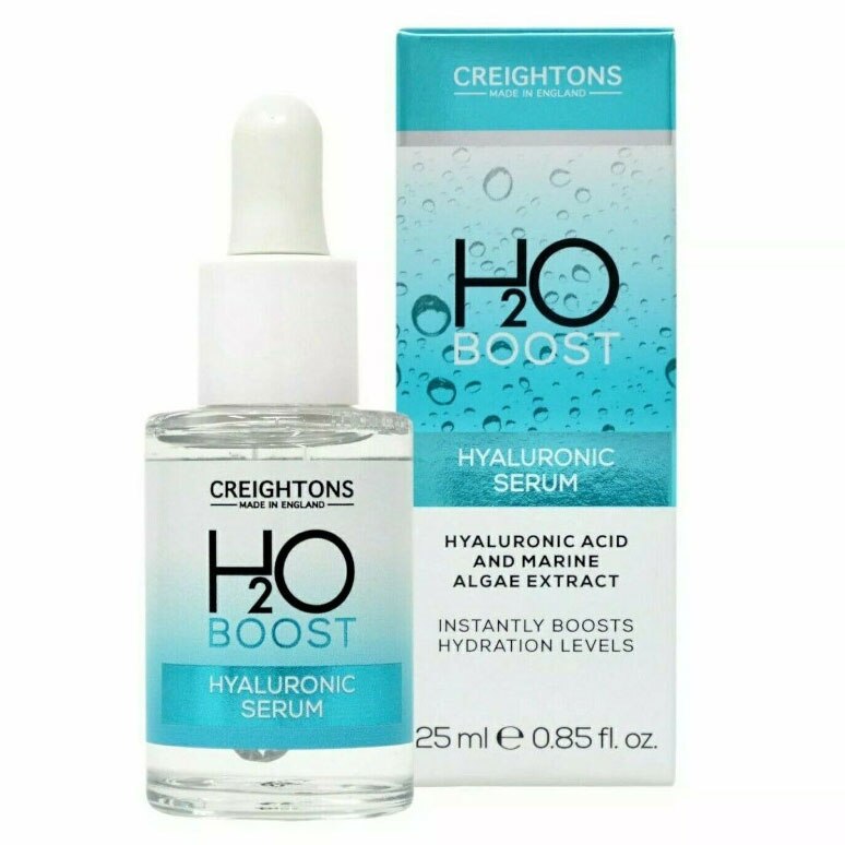 Ser facial hidratant cu Acid Hialuronic si extract de Alge Marine CREIGHTONS H2O Boost, 30 ml