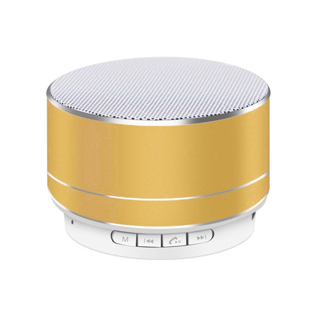 Boxa Bluetooth A10 metalica galbena de 10W