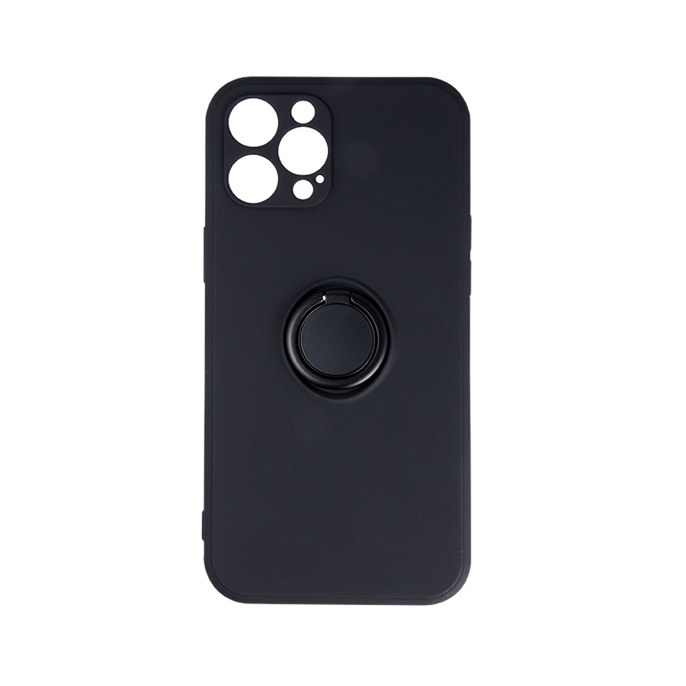 Husa de protectie cu inel kickstand pentru iPhone 13 Pro, protectie camera, Negru, TLF-BBL3216