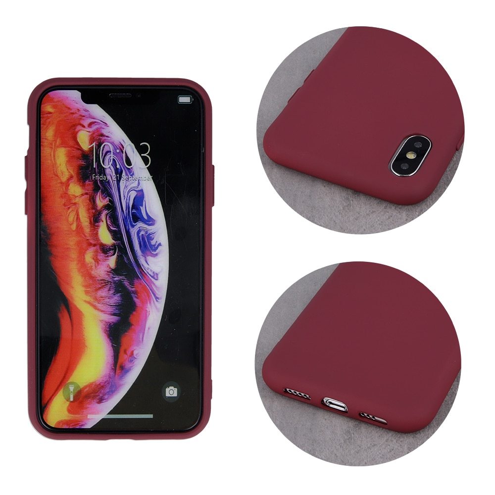 Husa de protectie TFO pentru Motorola Moto E7 Power, Poliuretan termoplastic, Burgundy, 9107