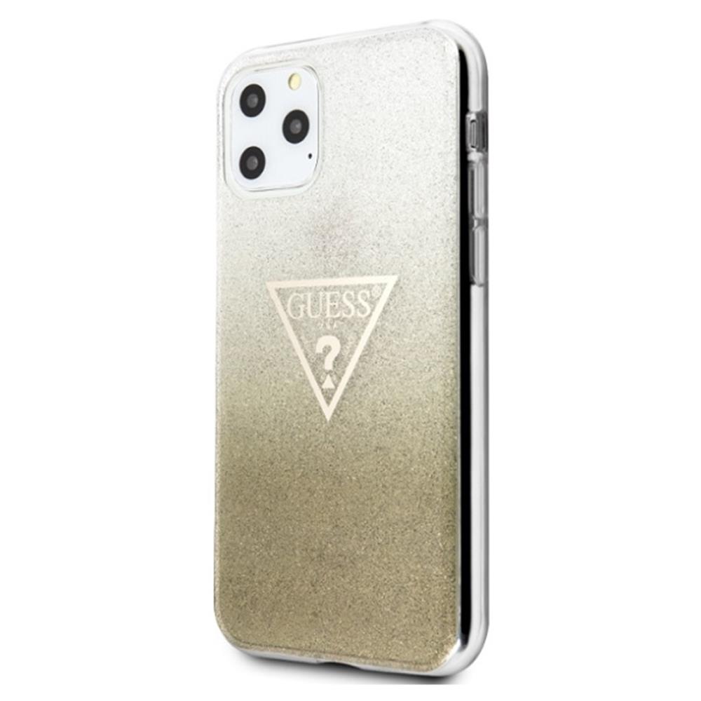 Husa de protectie Guess pentru Apple iPhone 11, Poliuretan termoplastic, Gold, 1433