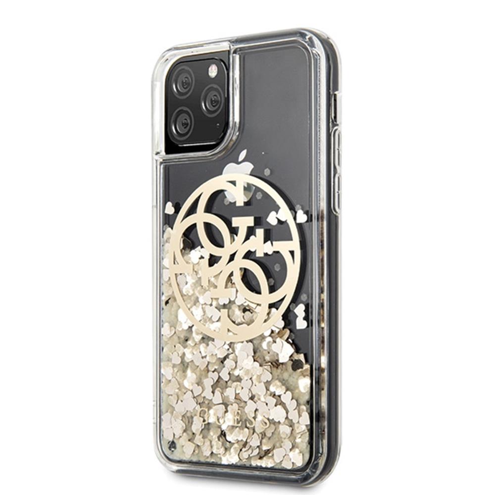Husa de protectie Guess pentru Apple iPhone 11 Pro, Poliuretan termoplastic, Gold, 2255