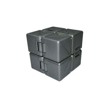 Jucarie antistres, cubul infinitului, 4 cm, plastic, gri Jucarie antistres, cubul infinitului, 4 cm, plastic, gri