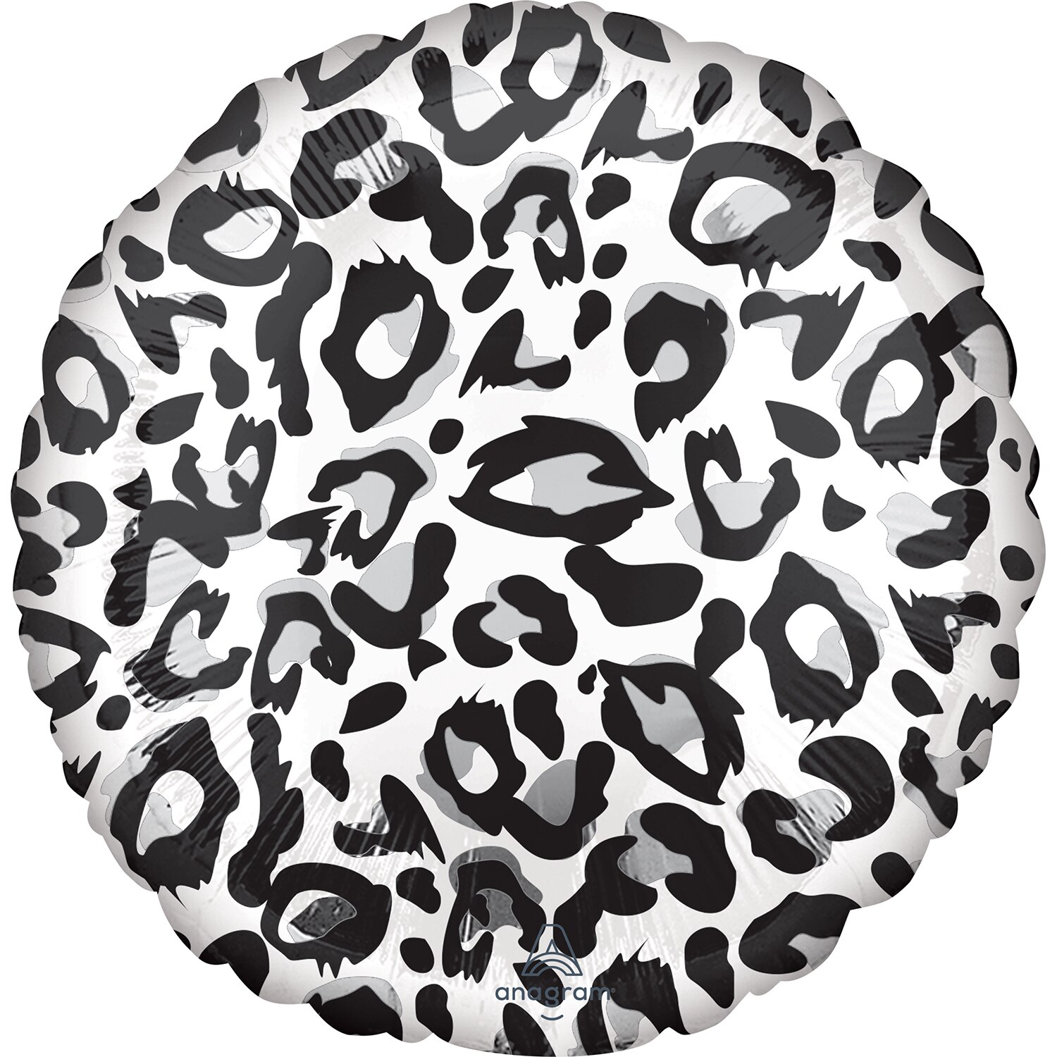 Balon Folie Print Leopard Alb, Multicolor, 43 cm