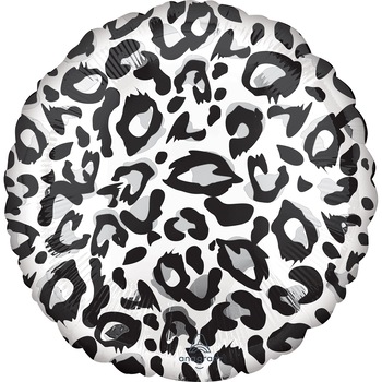 Balon Folie Print Leopard Alb, Multicolor, 43 cm Balon Folie Print Leopard Alb, Multicolor, 43 cm