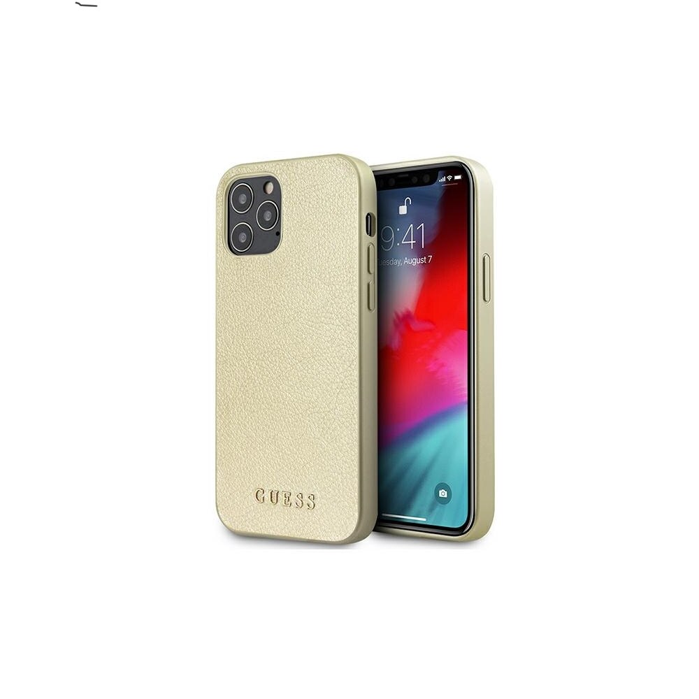 Husa de protectie Guess pentru Apple iPhone 12 Pro Max, Poliuretan termoplastic, Gold