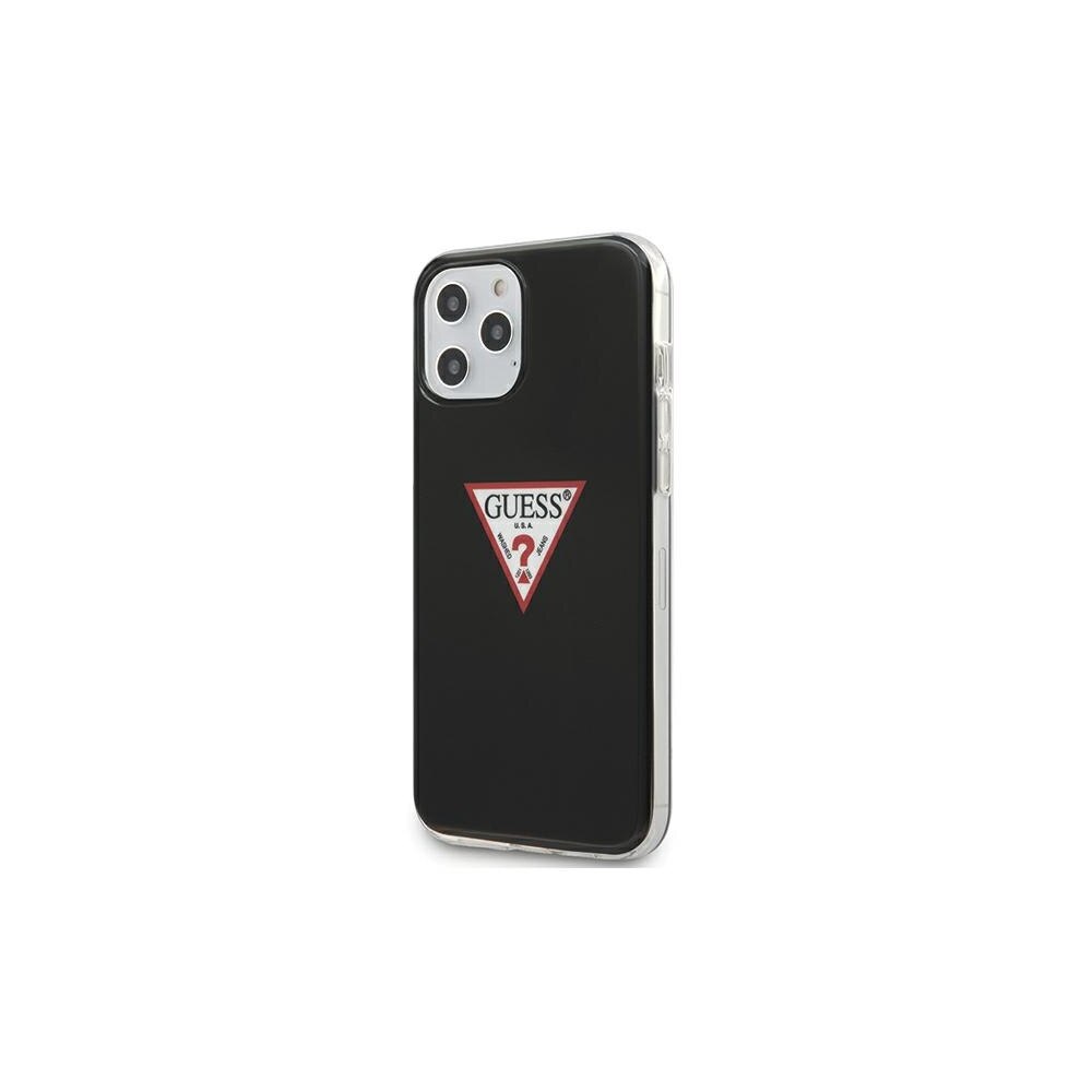 Husa de protectie Guess pentru Apple iPhone 12, Poliuretan termoplastic, Negru, 1943