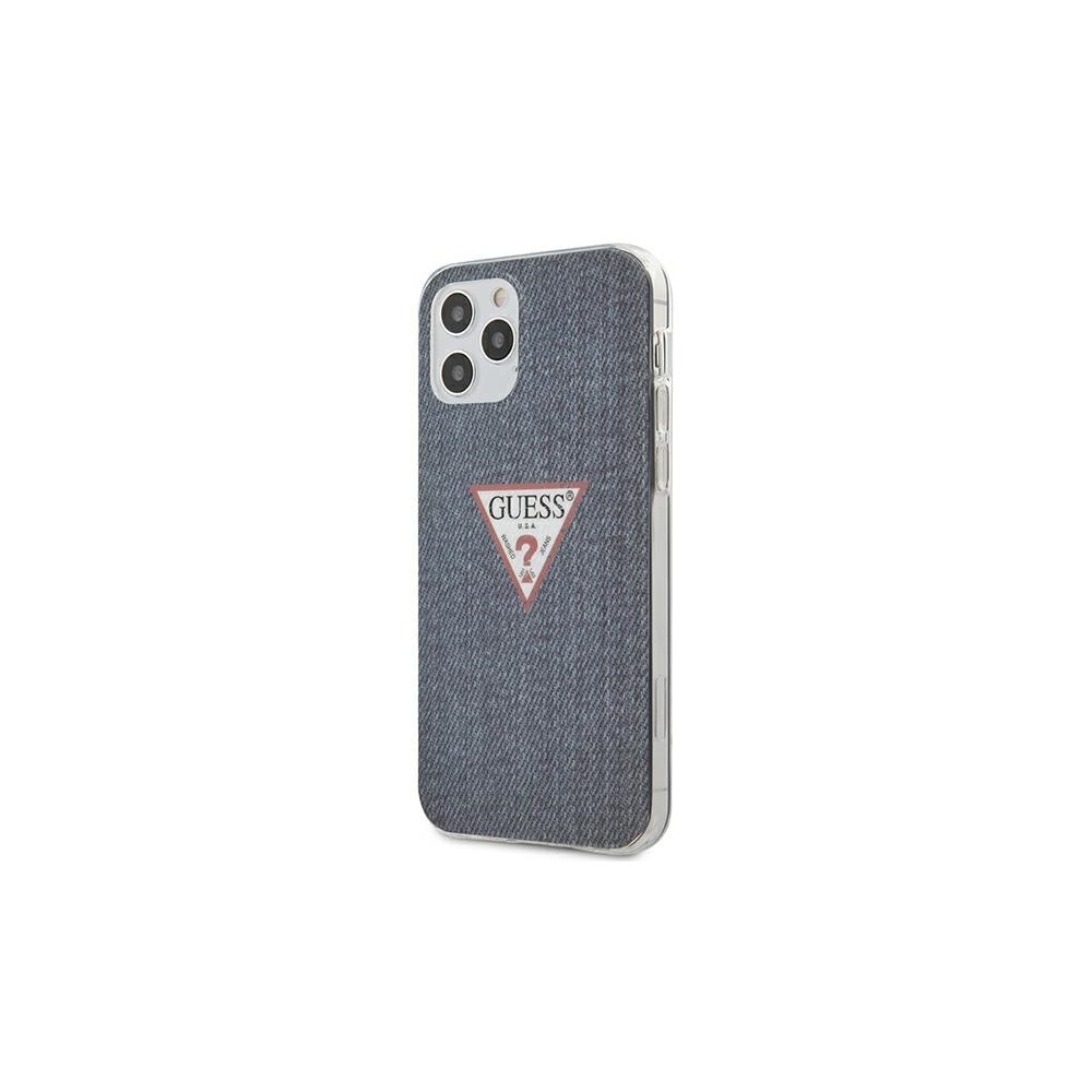 Husa de protectie Guess pentru Apple iPhone 12 Mini, Poliuretan termoplastic, Albastru Navy