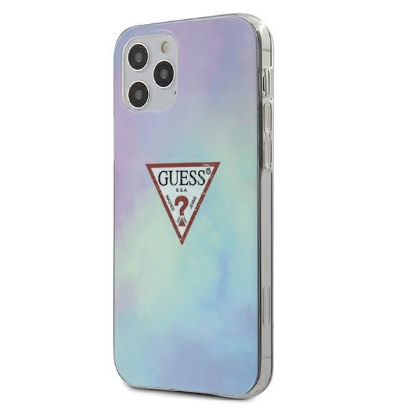 Husa de protectie Guess pentru Apple iPhone 12, Poliuretan termoplastic, Albastru, 0595
