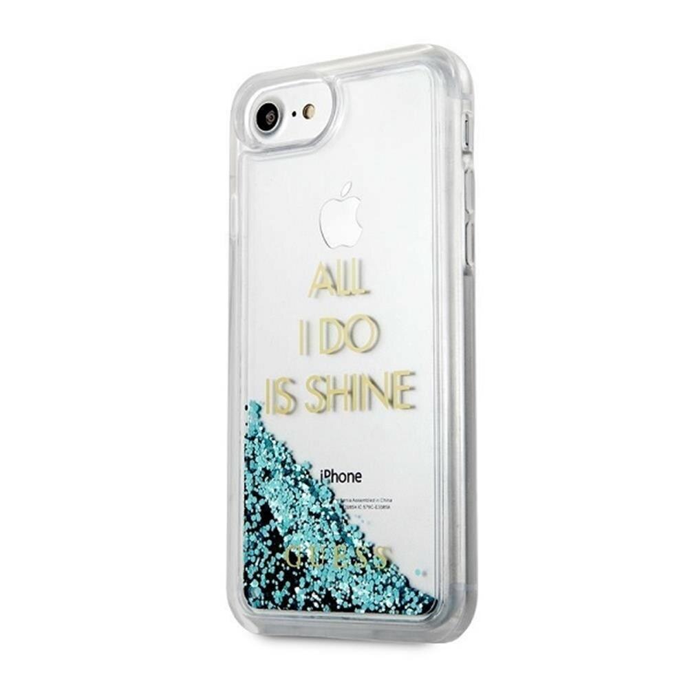 Husa de protectie Guess pentru Apple iPhone 8, Poliuretan termoplastic, Albastru