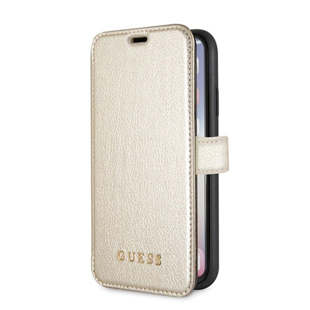 Husa de protectie Guess pentru Apple iPhone X, Poliuretan termoplastic, Gold