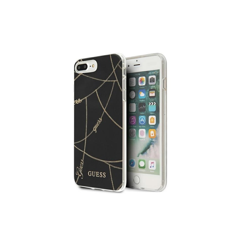 Husa de protectie Guess pentru Apple iPhone 7 Plus, Poliuretan termoplastic, Negru