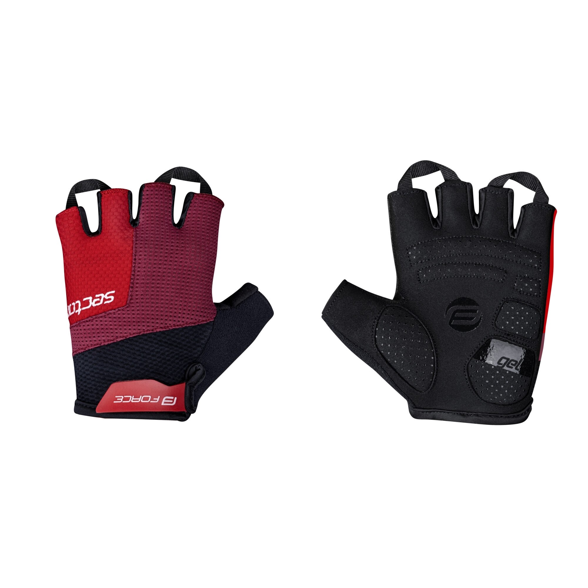 Manusi Force Sector gel, negru/rosu, XXL