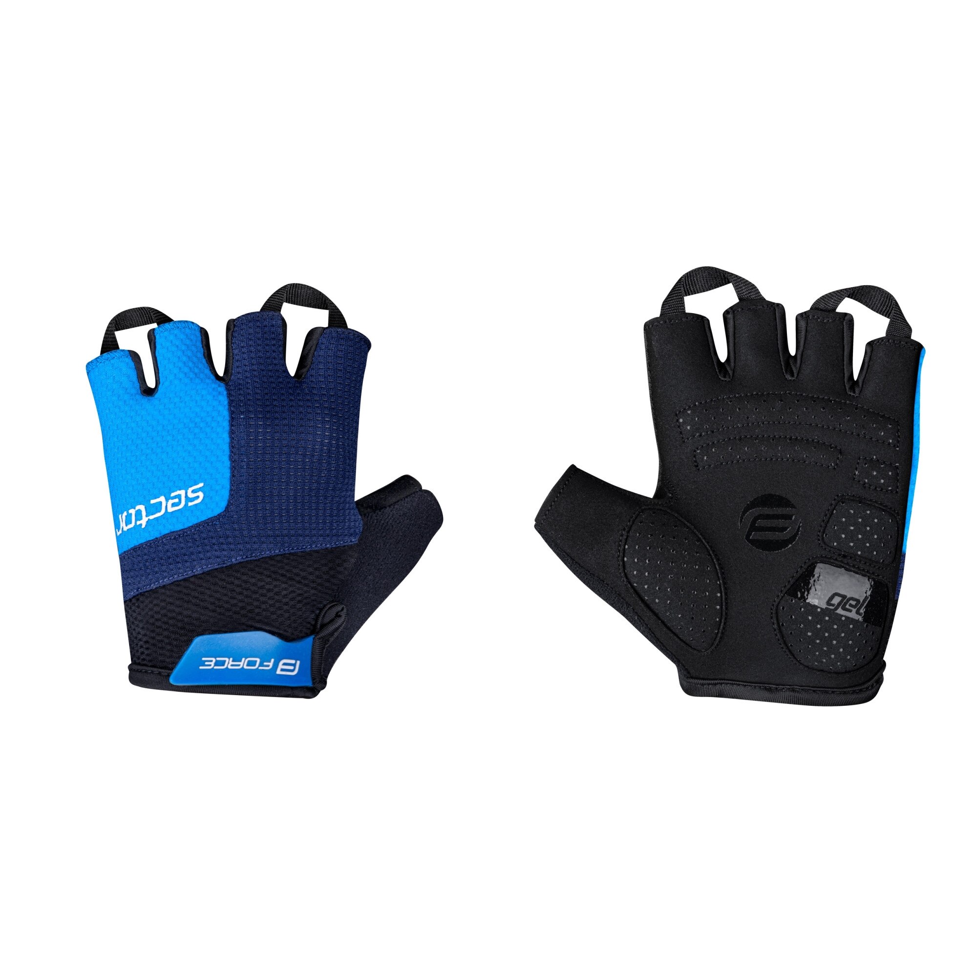 Manusi Force Sector gel, negru/albastru, S