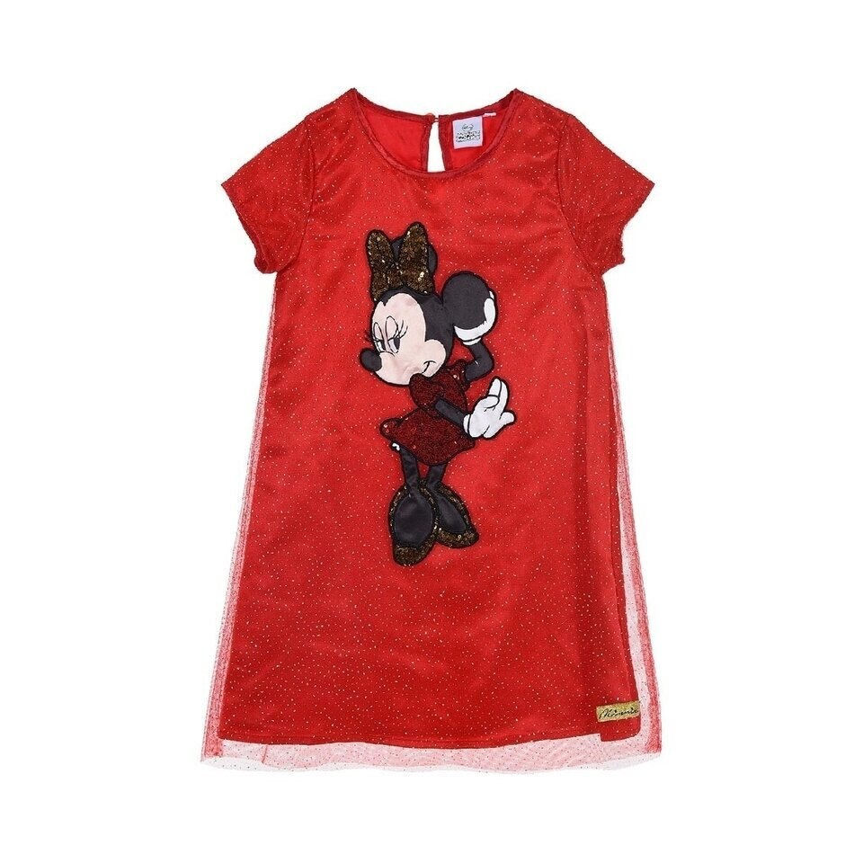 Rochie tull cu sclipici, Minnie, rosie