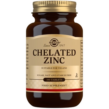 Supliment alimentar Zinc Chelat 22mg Solgar, 100 tablete Supliment alimentar Zinc Chelat 22mg Solgar, 100 tablete