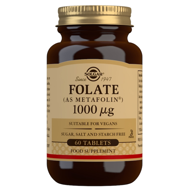 Supliment alimentar Folate 1000μg Solgar 60 tablete