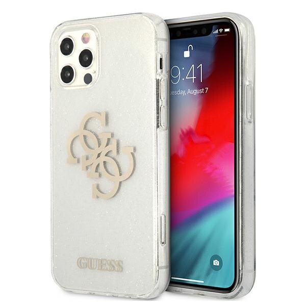 Husa pentru iPhone 12 / 12 Pro Guess Glitter 4G Big Logo