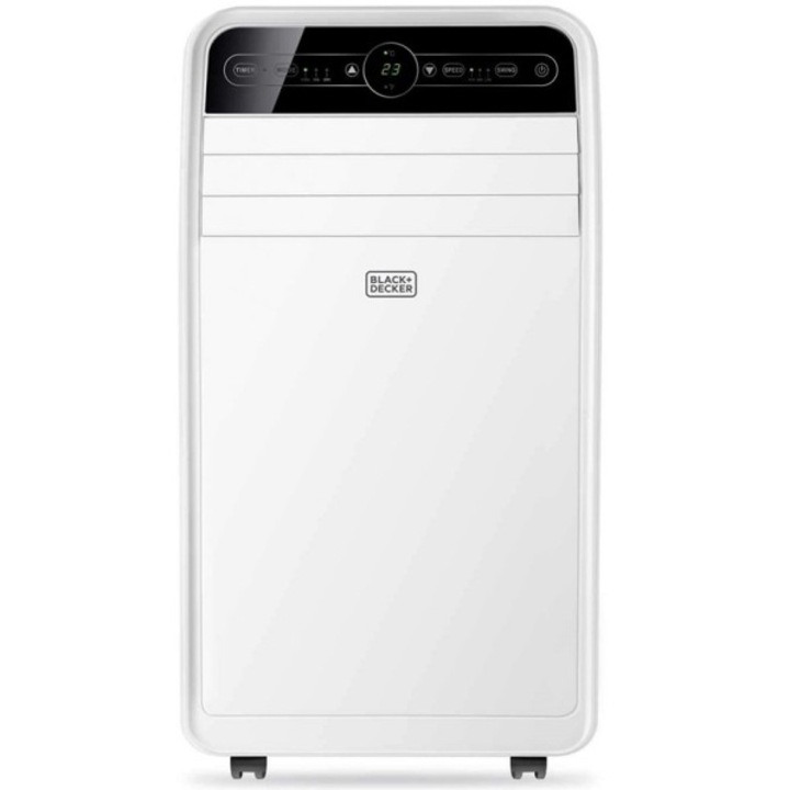 Преносим климатик Black & Decker 9000 BTU, обезвлажняване, вентилация, охлаждане, 3 нива на скорост, BXAC9001E, бял