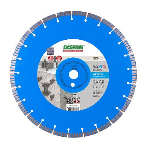Disc diamantat Meteor 350mm 1A1RSS/C3-W 350x3,2/2,2x25,4 Beton greu armat