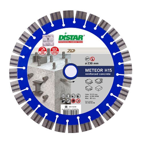 Disc diamantat Meteor H15 230mm 1A1RSS/C3-W 230x2,6x15x22,23 Beton armat