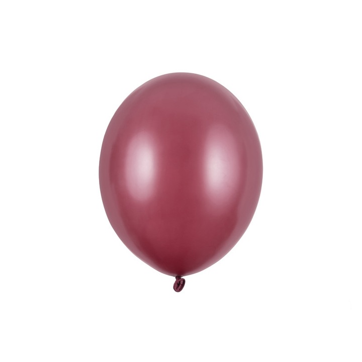 Set 10 Baloane Metalizate, Visiniu, 30 cm