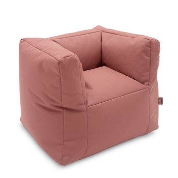 Fotoliu puf relax pentru copii, Jollein mellow bean bag, 40x46x37 cm, roz