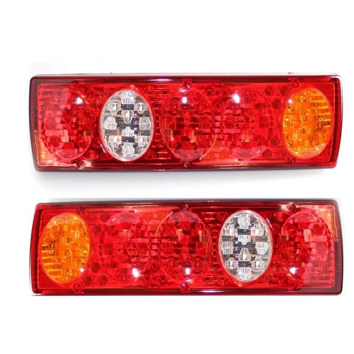 Set 2 led lampi spate, universale, 5 functii, remorca, camion - 24V