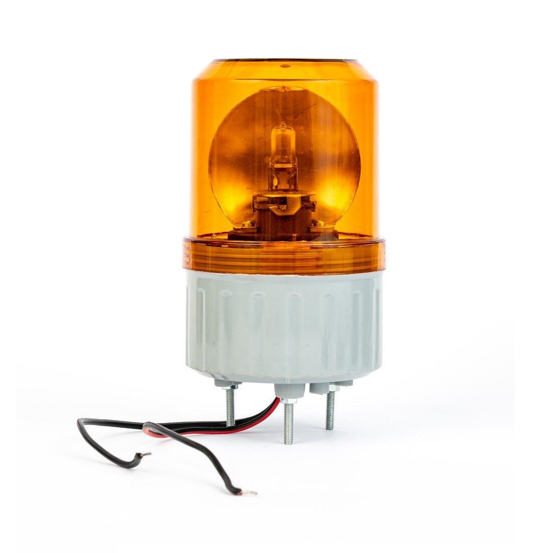 Girofar Flexzon, cu Efect de Rotatie, Bec Halogen, Diametru 84 mm, 12V - 24V, Galben