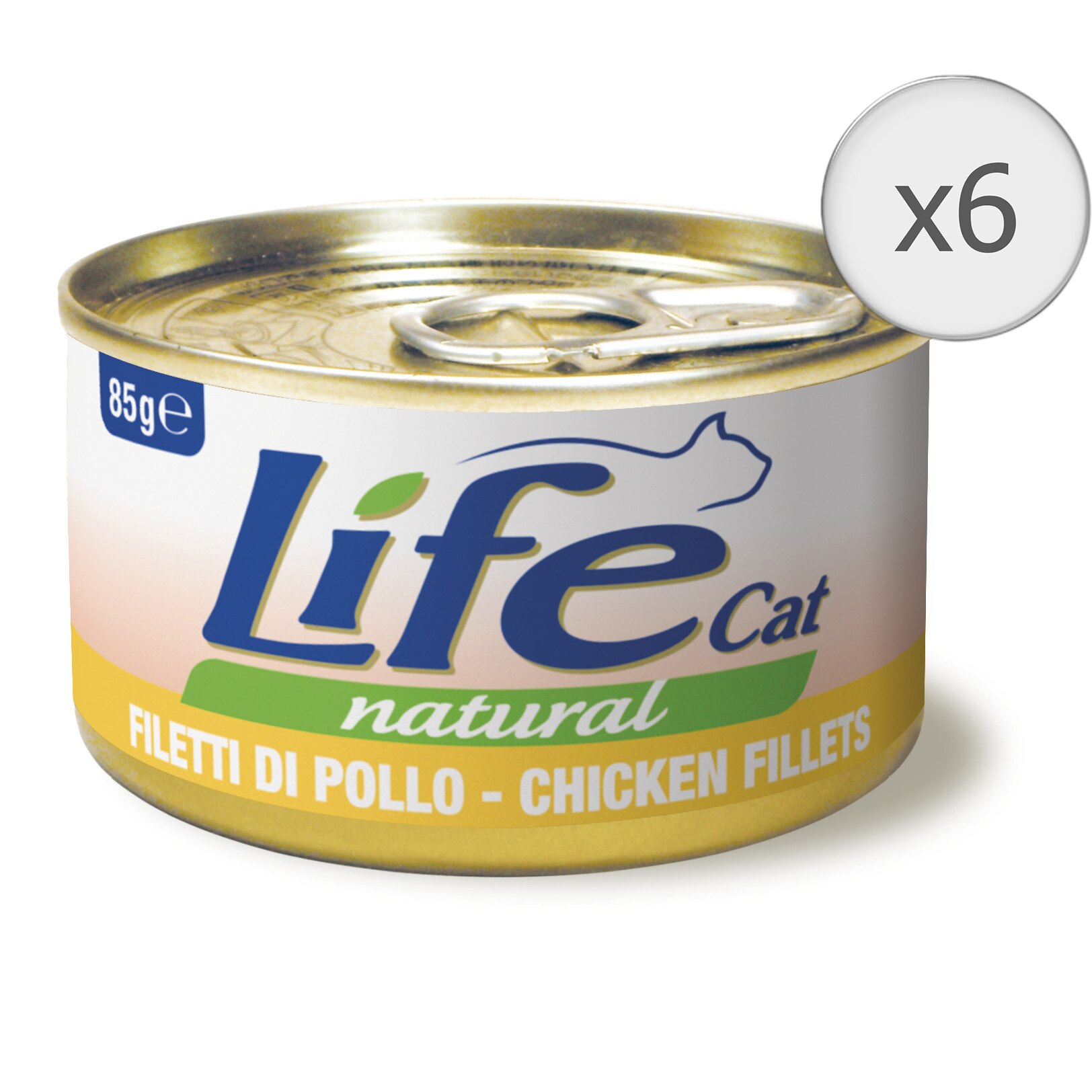 Hrana umeda pentru pisici Life Pui, 6 x 85 g
