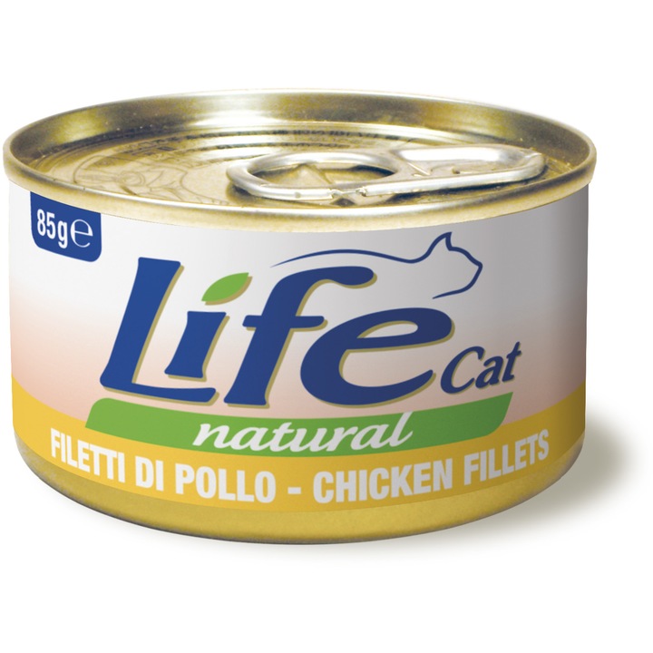Life nedves macskaeledel, csirke, 6 x 85 g